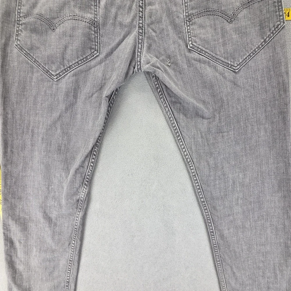 Vintage Levis Engineered Jeans Mens Gray Zip Flap Pockets Fits 32x30